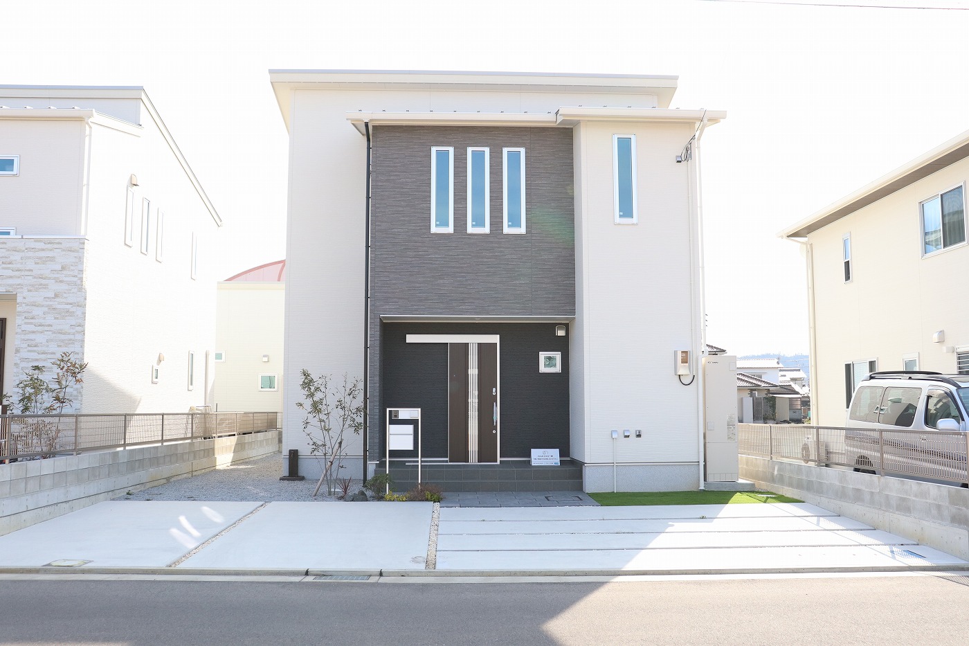 高松市下田井町の新築分譲住宅の外観
