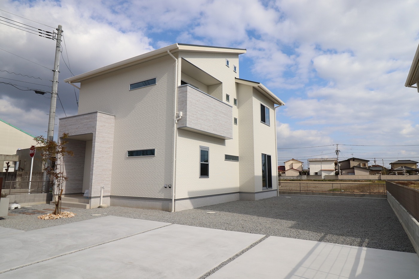 高松市下田井町水田の新築分譲住宅の外観